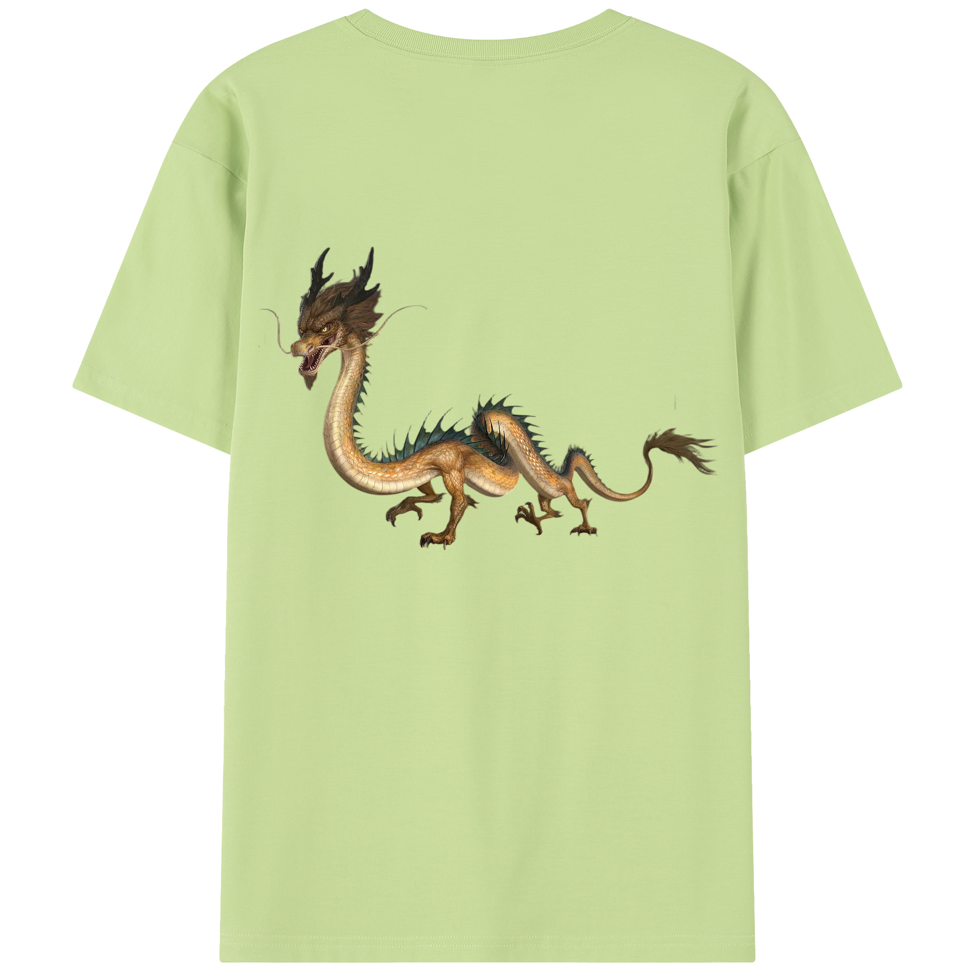 （画像用） Ne Zha 2 ナタ 魔童の大暴れ 綿100％半袖Tシャツ（背面プリント）